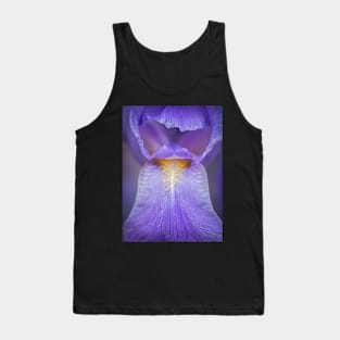 Purple Bearded Iris Close-up Tank Top